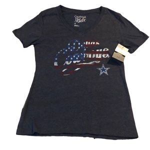 Women’s blue V-neck Dallas Cowboys T-shirt